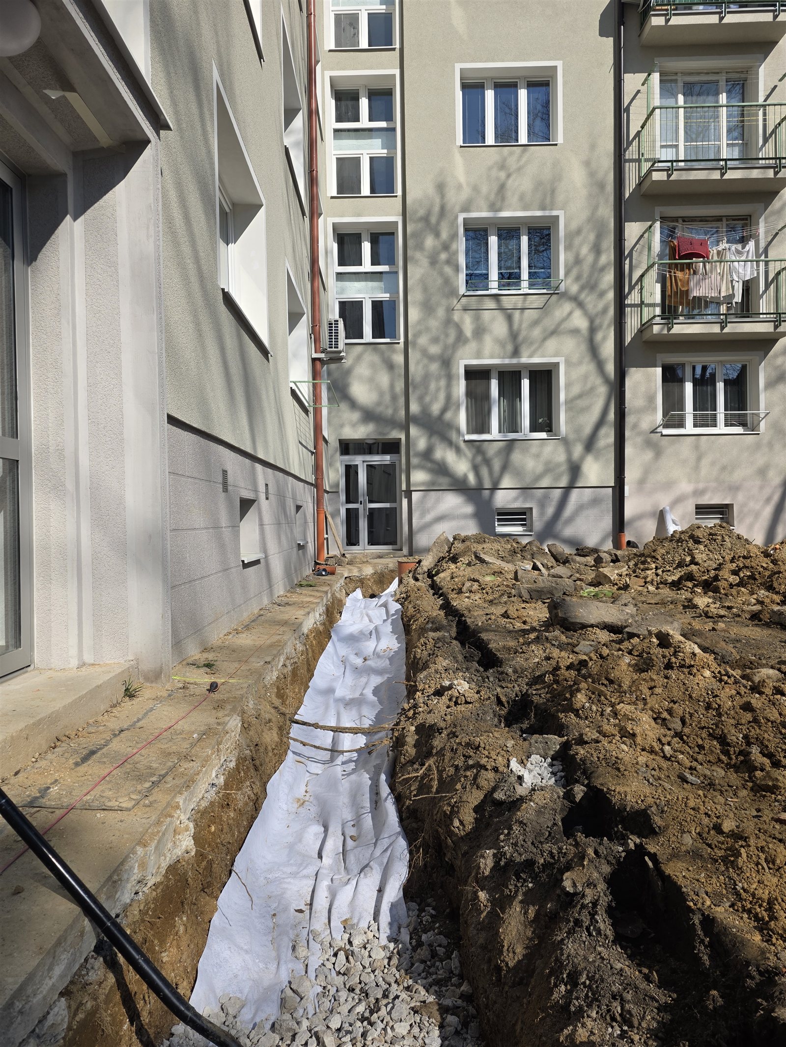 Priebeh stavebných prác – záber 3 zo 6.