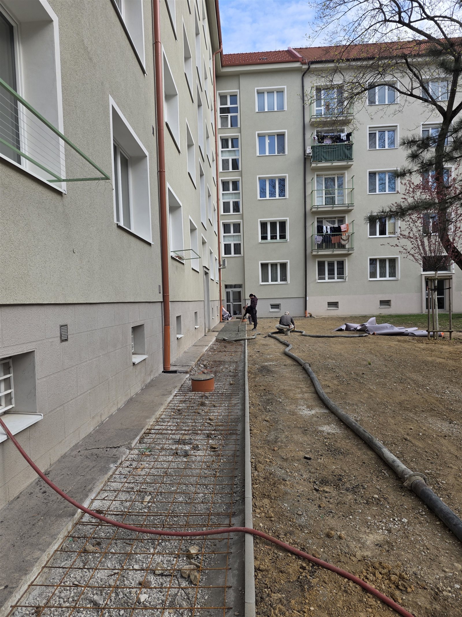 Priebeh stavebných prác – záber 4 zo 6.